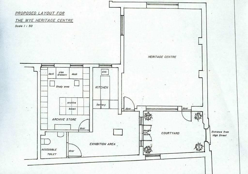 The proposed new Heritage Centre – layout drawing
