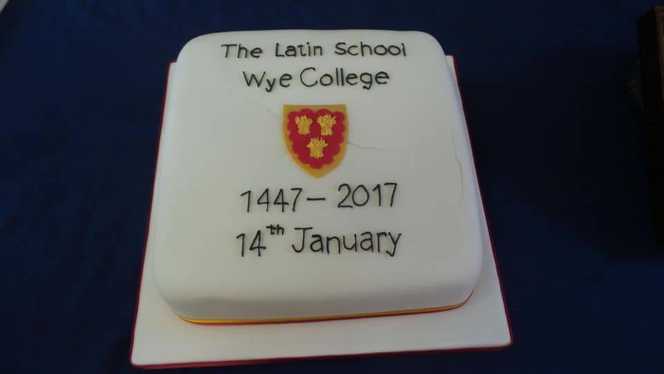 The 2017 cake to celebrate the 570 year since the signing of the college statutes in 1447