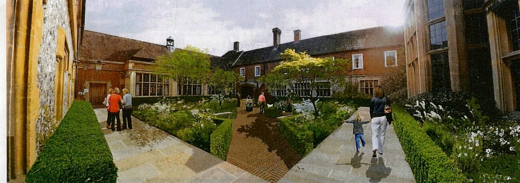 Artist’s impression of the proposed central quadrangle